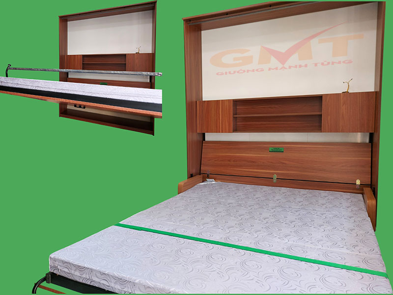 🛏️ Giường 1m6 cho phòng ngủ nhỏ 4 Giường 1m6 cho phòng ngủ nhỏ cơ chế nâng hạ thông minh gấp gọn tiện lợi